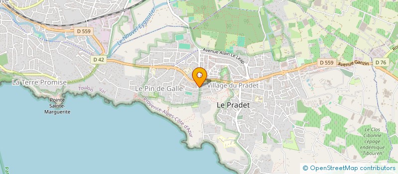 localisation de l'entreprise MONSIEUR KILLIAN DJAFFAR à LE PRADET