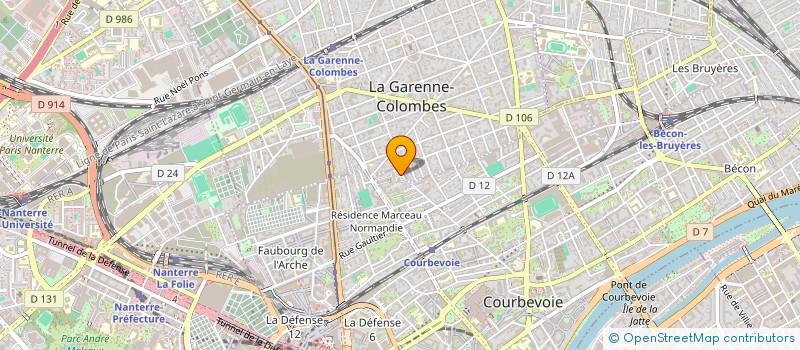 localisation de l'entreprise MONSIEUR KILLIAN FABRE à COURBEVOIE