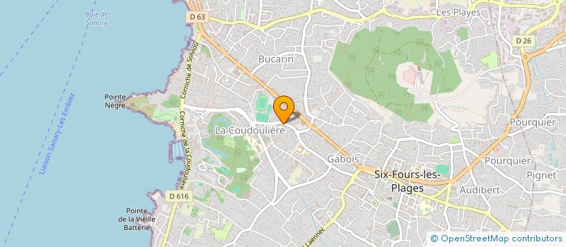 localisation de l'entreprise MONSIEUR KILLIAN FORNASIER à SIX-FOURS-LES-PLAGES