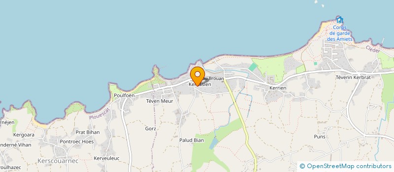 localisation de l'entreprise MONSIEUR KILLIAN GOAREGUER  CLEDER