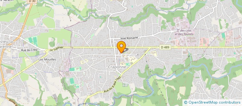 localisation de l'entreprise MONSIEUR KILLIAN GUEDES  CRAPONNE