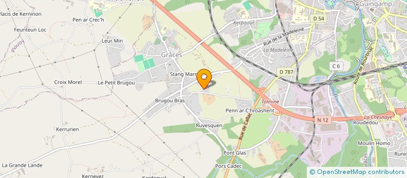 localisation de l'entreprise MONSIEUR KILLIAN LE BALC'H  GRACES