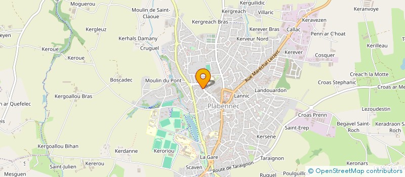 localisation de l'entreprise MONSIEUR KILLIAN LE BERRE à PLABENNEC