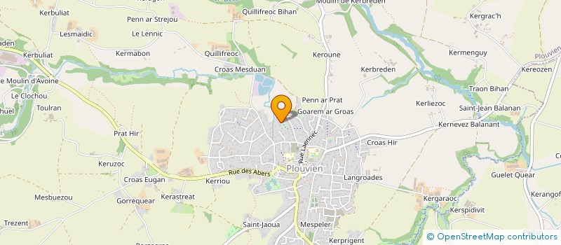localisation de l'entreprise MONSIEUR KILLIAN LE GUEN  PLOUVIEN