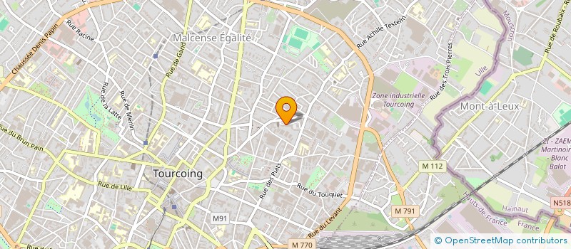 localisation de l'entreprise MONSIEUR KILLIAN LEMOINE  TOURCOING