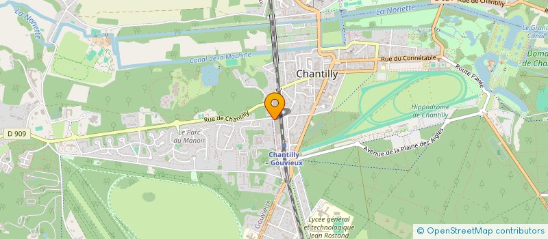 localisation de l'entreprise MONSIEUR KILLIAN MARIGAULT  CHANTILLY