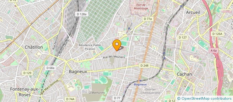 localisation de l'entreprise MONSIEUR KILLIAN MARTINE à BAGNEUX