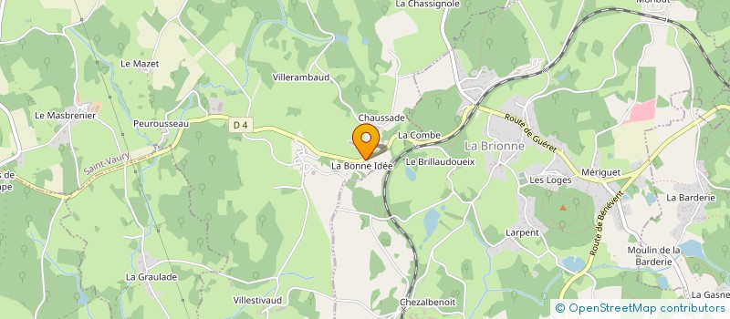 localisation de l'entreprise MONSIEUR KILLIAN OMNES-CHEMIN  GUERET