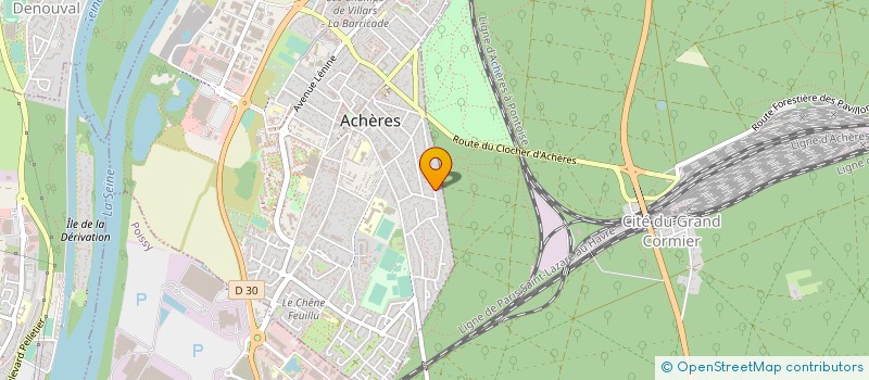 localisation de l'entreprise MONSIEUR KILLIAN PEREIRA ANDREZO à ACHERES
