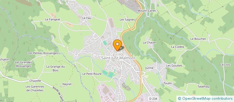 localisation de l'entreprise MONSIEUR KILLIAN RAFLEGEAU  SAINT-JUST-MALMONT