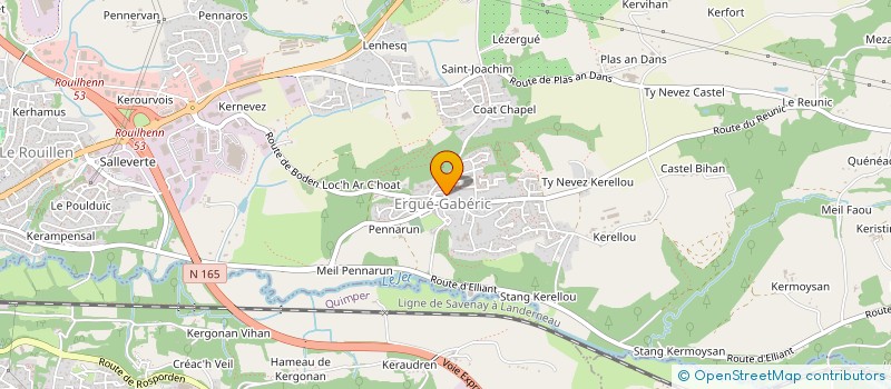 localisation de l'entreprise MONSIEUR KILLIAN ROUDAUT  ERGUE-GABERIC