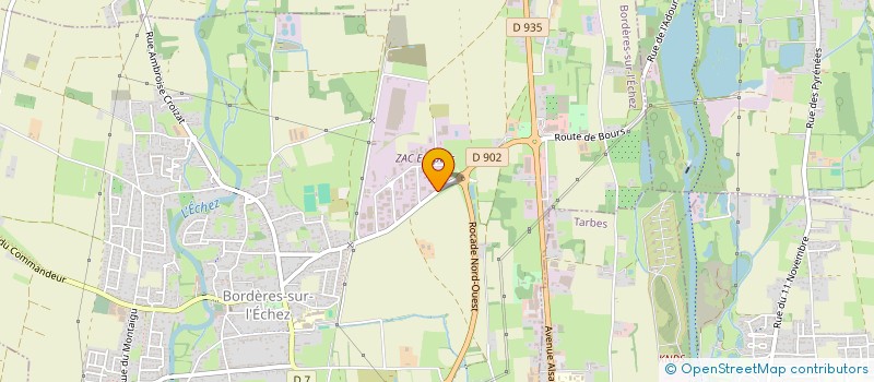 localisation de l'entreprise MONSIEUR KILLIAN SALLES  BORDERES-SUR-L'ECHEZ