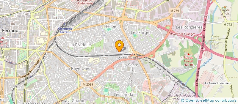 localisation de l'entreprise MONSIEUR KILLIANE BONHOMME  CLERMONT-FERRAND