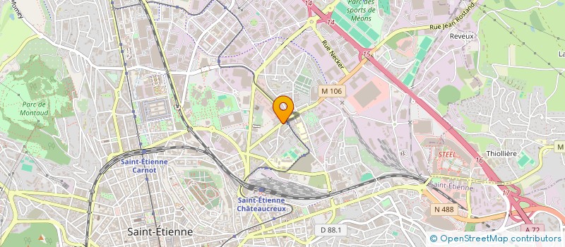 localisation de l'entreprise MONSIEUR KILLYAN BERNA  SAINT-ETIENNE