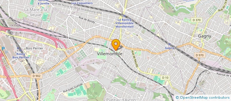 localisation de l'entreprise MONSIEUR KILYANN LEFEVRE  VILLEMOMBLE