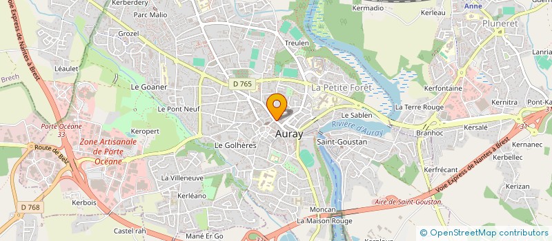 localisation de l'entreprise MONSIEUR KIM NGUYEN-TRONG à AURAY