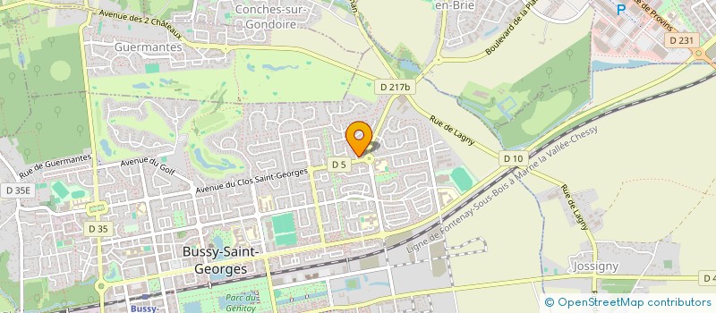 localisation de l'entreprise MONSIEUR KIM-THEAN DOK  BUSSY-SAINT-GEORGES