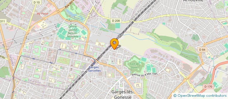 localisation de l'entreprise MONSIEUR KIMANA MASSAMBA  GARGES-LES-GONESSE