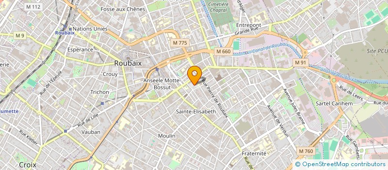 localisation de l'entreprise MONSIEUR KIMGHO CAMARA  ROUBAIX