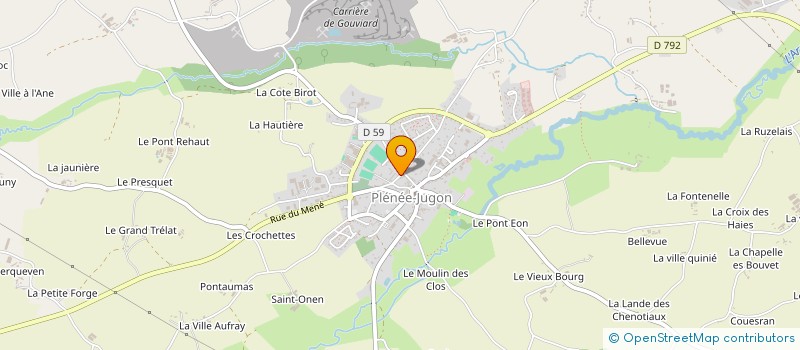 localisation de l'entreprise MONSIEUR KING SHAW-NICHOLS  PLENEE-JUGON