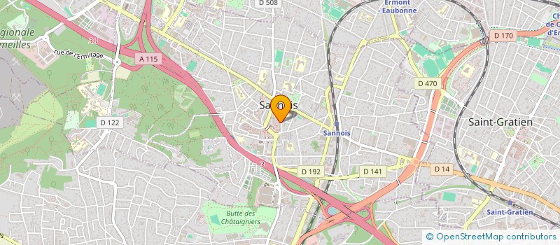 localisation de l'entreprise MONSIEUR KINGOMBE EMUNGU  SANNOIS