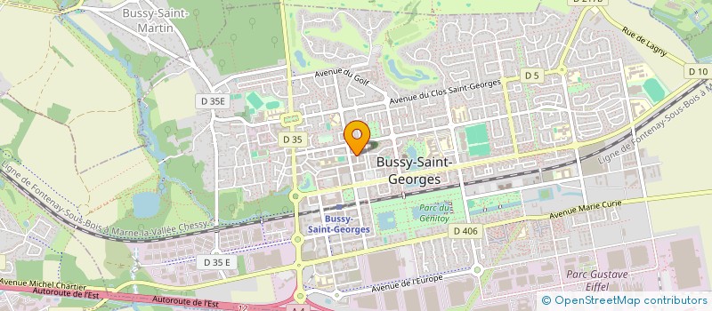 localisation de l'entreprise MONSIEUR KINGSLEY AGGREY  BUSSY-SAINT-GEORGES