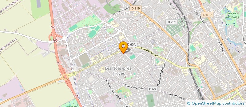 localisation de l'entreprise MONSIEUR KINGSLEY EBOSELE  LES NOES-PRES-TROYES