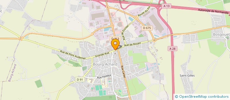 localisation de l'entreprise MONSIEUR KINSLEY LEGRAND  BOURG-ACHARD