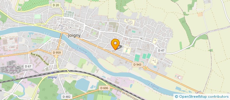 localisation de l'entreprise MONSIEUR KIRANI ATTOUMANI  JOIGNY