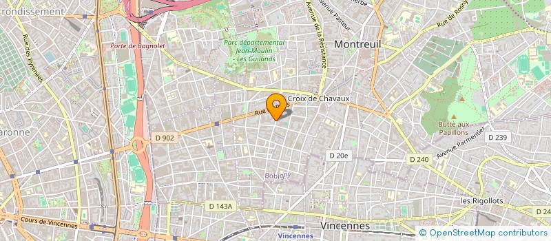 localisation de l'entreprise MONSIEUR KIRIAN PROCYK  MONTREUIL