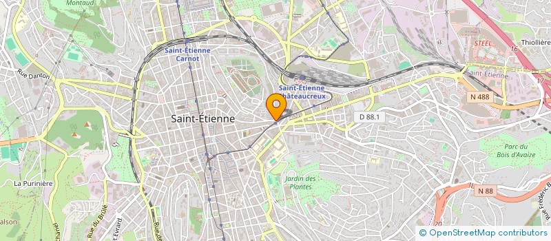 localisation de l'entreprise MONSIEUR KIRILL KUZNETSOV  SAINT-ETIENNE