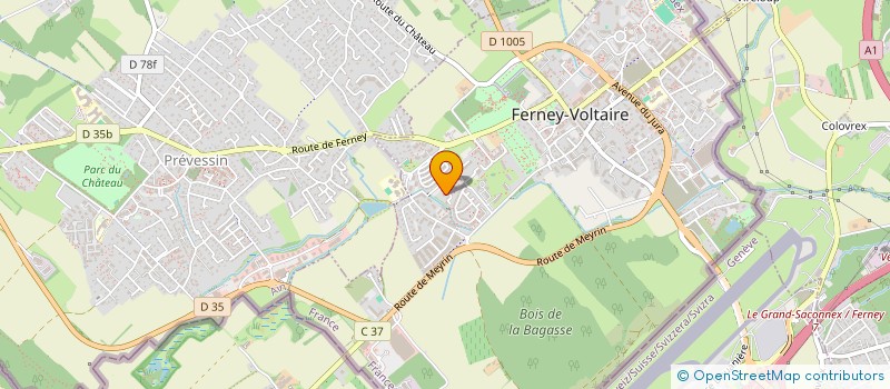 localisation de l'entreprise MONSIEUR KIROLOS YACOUP à FERNEY-VOLTAIRE