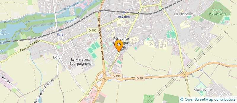 localisation de l'entreprise MONSIEUR KIRYAN POTIERIS  EGLY