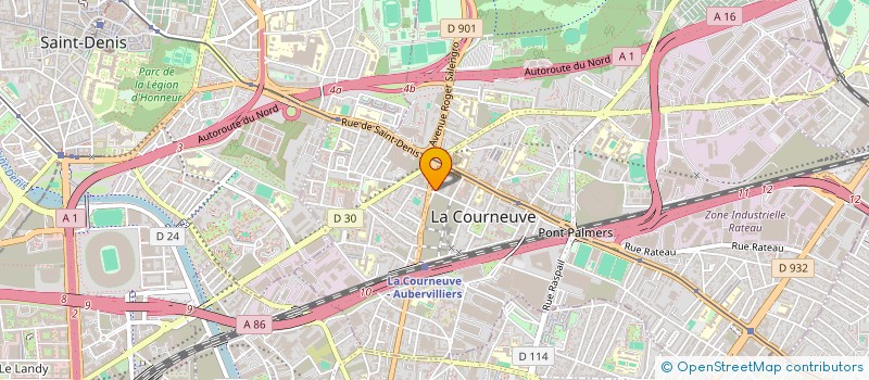 localisation de l'entreprise MONSIEUR KISHOR ROY à LA COURNEUVE