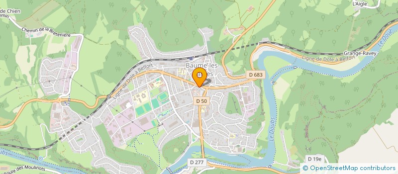 localisation de l'entreprise MONSIEUR KISIC STEPHANE  BAUME-LES-DAMES