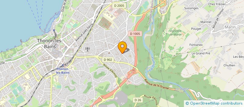 localisation de l'entreprise MONSIEUR KIYAS DOGAN à THONON-LES-BAINS