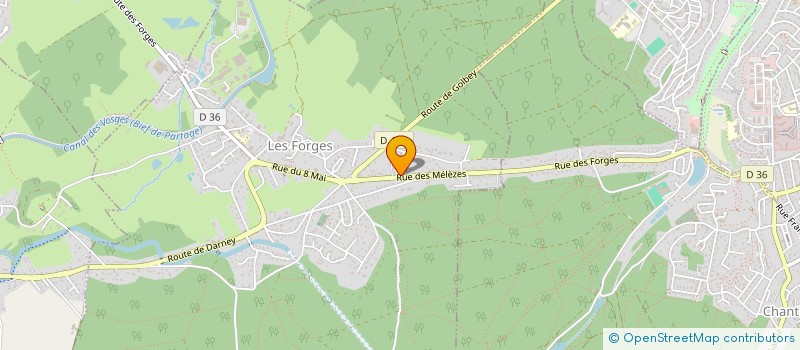 localisation de l'entreprise MONSIEUR KJELD FERRY  LES FORGES