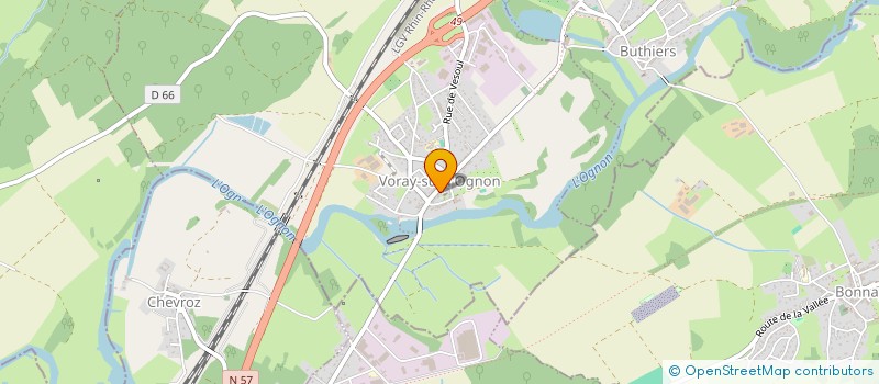 localisation de l'entreprise MONSIEUR KLAJDI GJINI  VORAY-SUR-L'OGNON