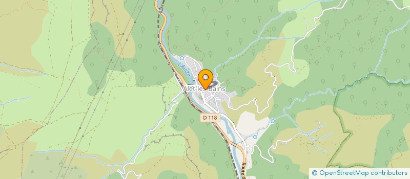 localisation de l'entreprise MONSIEUR KLAUS HAHN  ALET-LES-BAINS