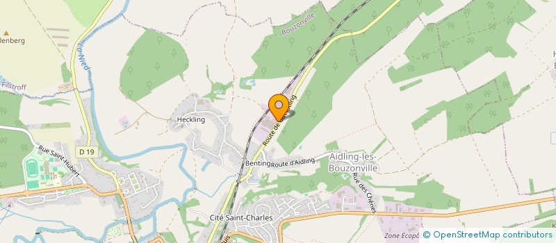 localisation de l'entreprise MONSIEUR KLAUS HECKELMANN  BOUZONVILLE