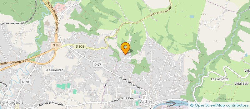 localisation de l'entreprise MONSIEUR KLAUS SCHINDLER  ARTHES