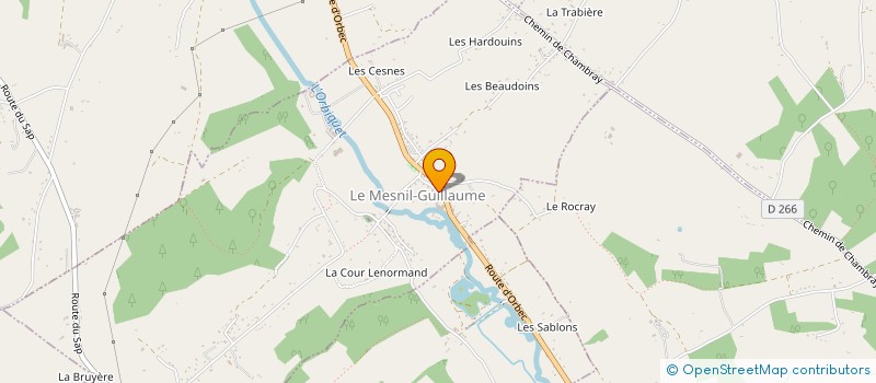 localisation de l'entreprise MONSIEUR KLEBER-AIME PLATEL  LE MESNIL-GUILLAUME