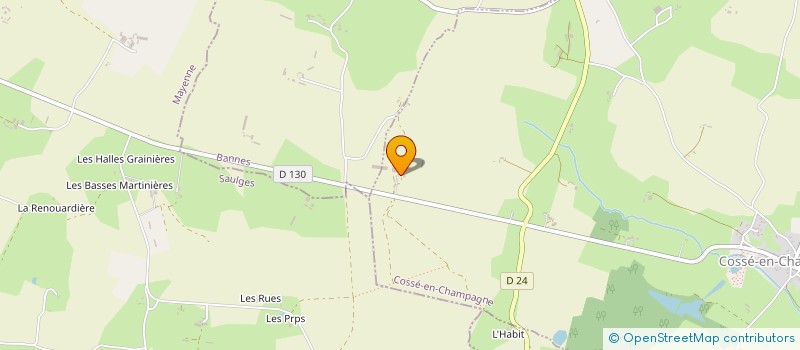 localisation de l'entreprise MONSIEUR KLEBER BAUDOUIN  COSSE-EN-CHAMPAGNE