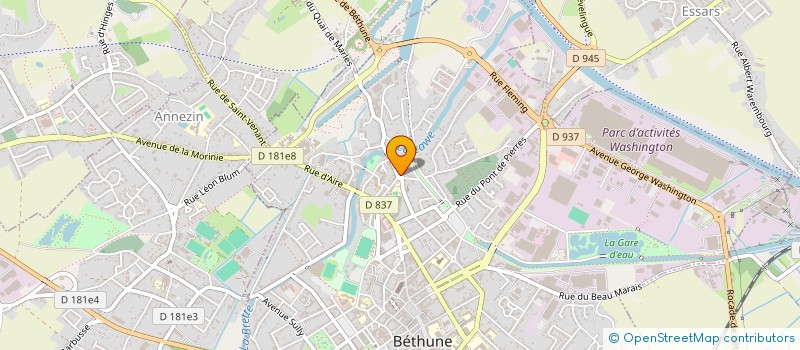 localisation de l'entreprise MONSIEUR KLEBER COUTEAU à BETHUNE