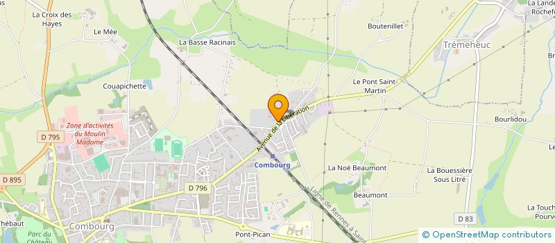 localisation de l'entreprise MONSIEUR KLEBER MORIN  COMBOURG