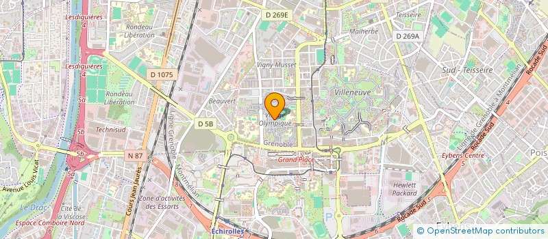 localisation de l'entreprise MONSIEUR KLEJDI TIFI  GRENOBLE