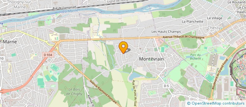 localisation de l'entreprise MONSIEUR KLEYVEN SABUELA  MONTEVRAIN