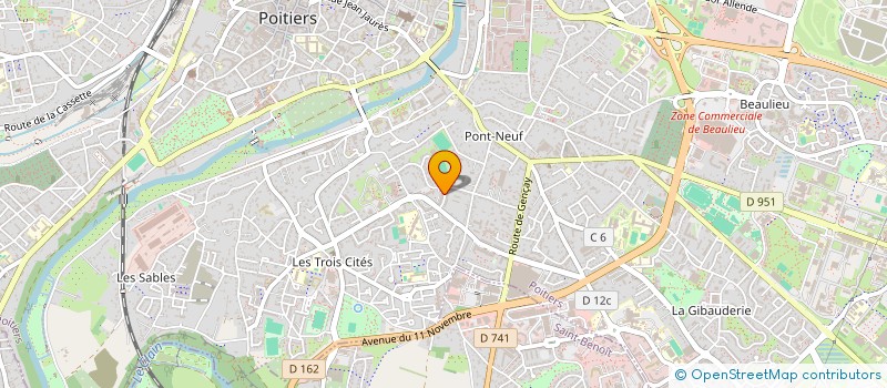 localisation de l'entreprise MONSIEUR KLINNANG TOURE  POITIERS