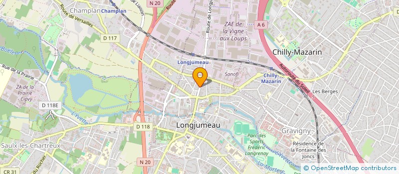 localisation de l'entreprise MONSIEUR KLINSMANN MINKALA à LONGJUMEAU