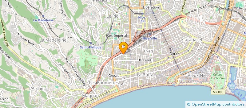 localisation de l'entreprise MONSIEUR KLODIAN BERETI à NICE